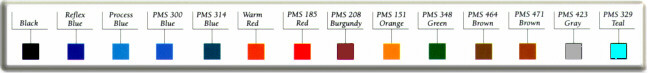 Continuous Check color chart