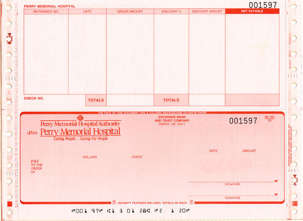 accounts payable continuous checks, payroll continuous checks, accounts payable, payroll checks